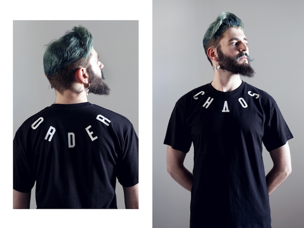 camiseta eibi chaos order neck